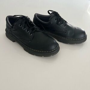 Dr Martens Ashfield Black Leather Oxford Shoes